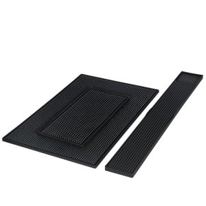 Custom logo Non slip Coffee Mat PVC Rubber bar Mat