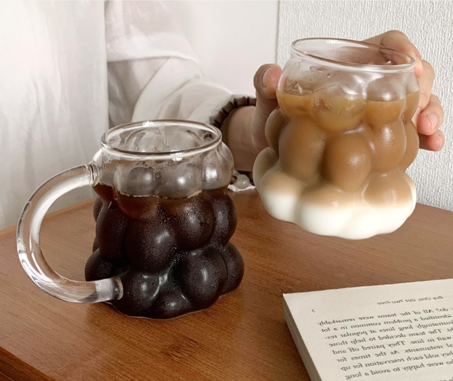 Transparent Grape Shaped Glassware Borosilicate Coffee Cup Juice Cup - 图片 4
