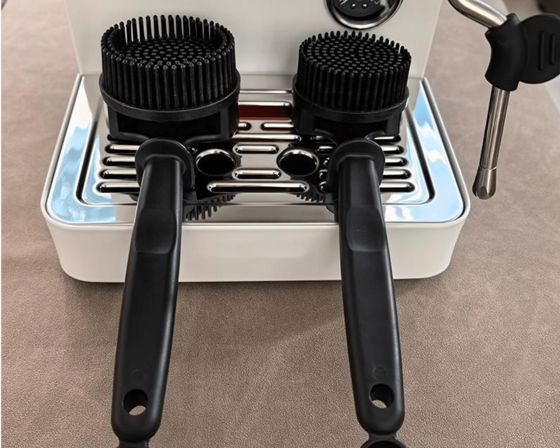 Silicon Espresso Coffee Machine Cleaning Brush Circular Head Coffee Brush 51 /58mm - 图片 2