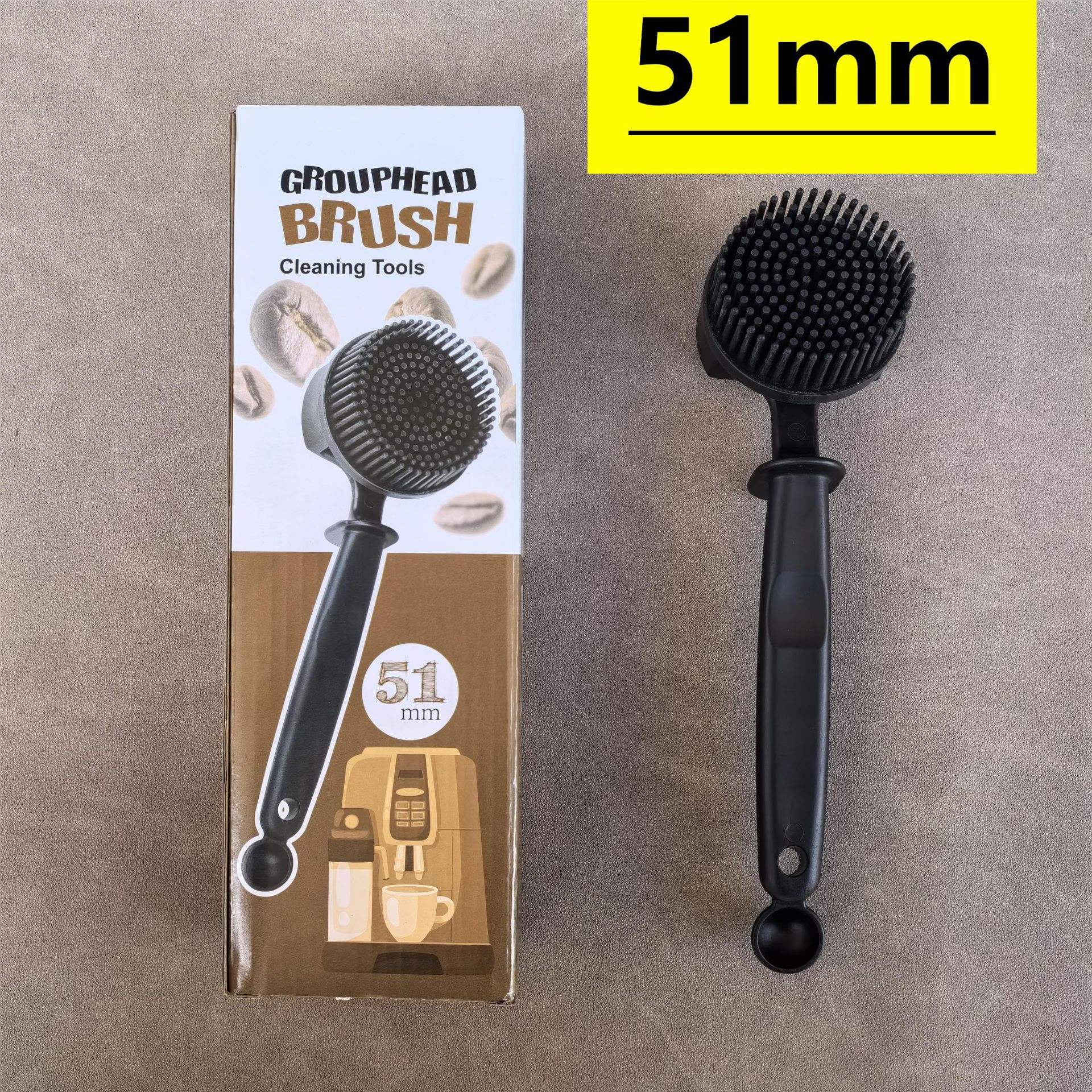 Silicon Espresso Coffee Machine Cleaning Brush Circular Head Coffee Brush 51 /58mm - 图片 5
