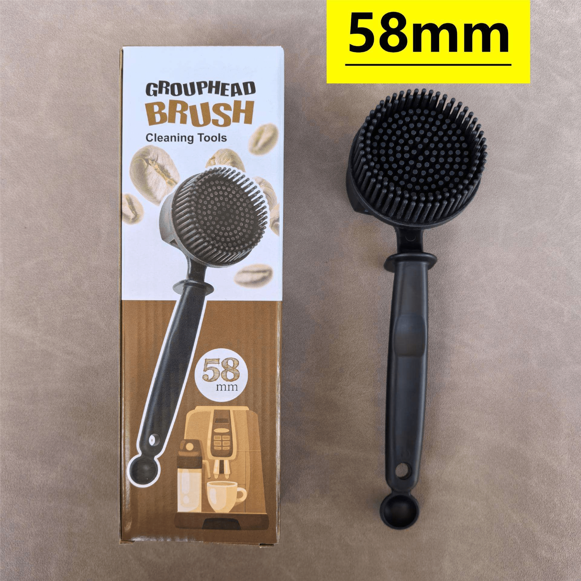 Silicon Espresso Coffee Machine Cleaning Brush Circular Head Coffee Brush 51 /58mm - 图片 6