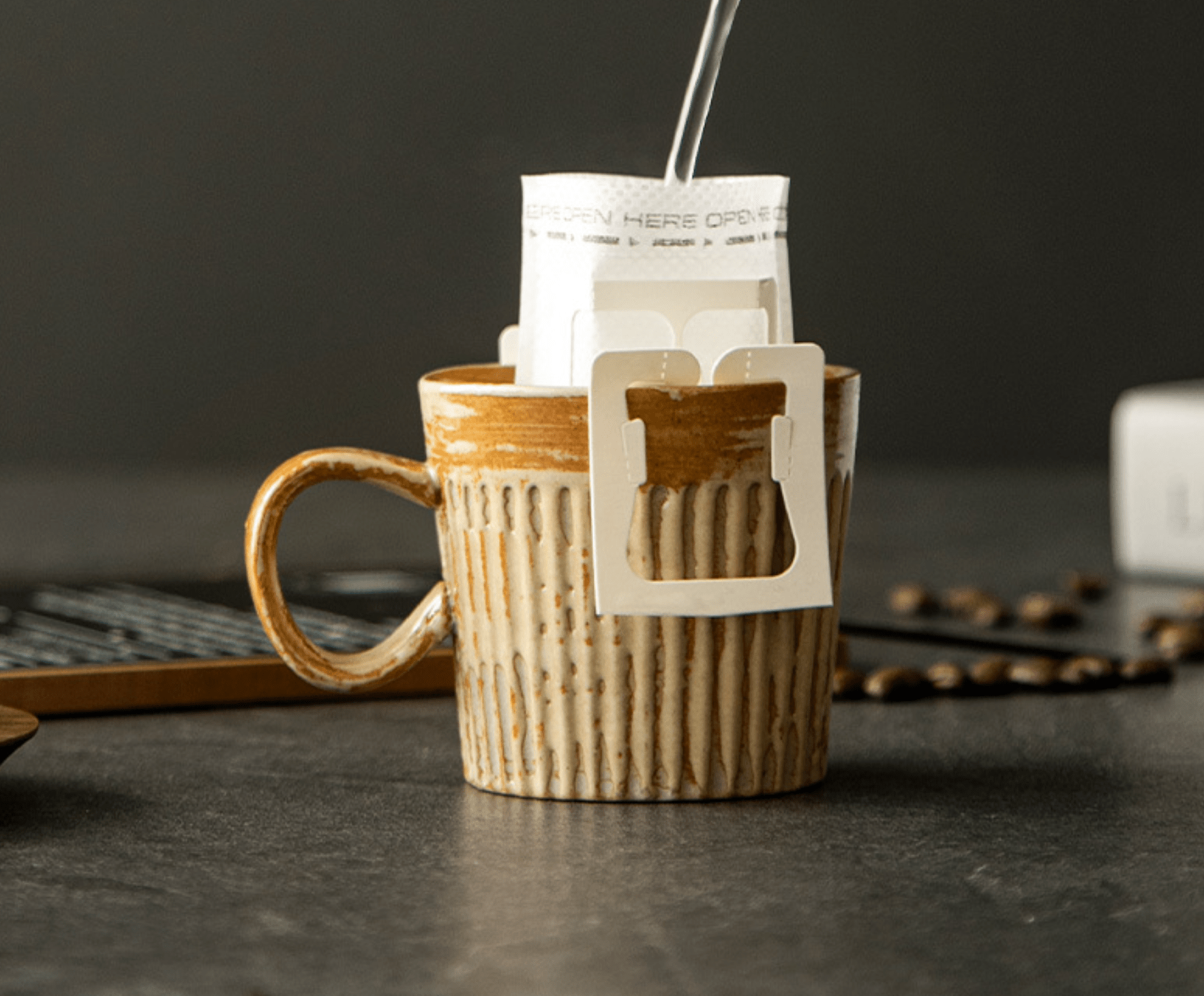 Retro Coarse Pottery Ceramic Coffee Cup 170ML - 图片 5