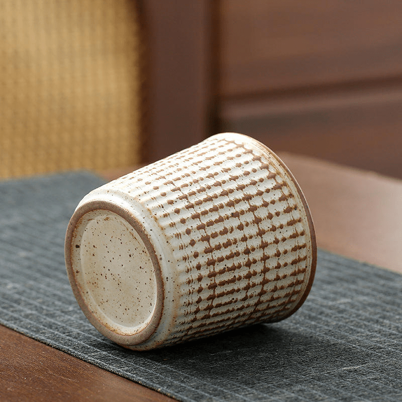 Retro Coarse Pottery Ceramic Coffee Cup Tea Cup 220ML - 图片 2