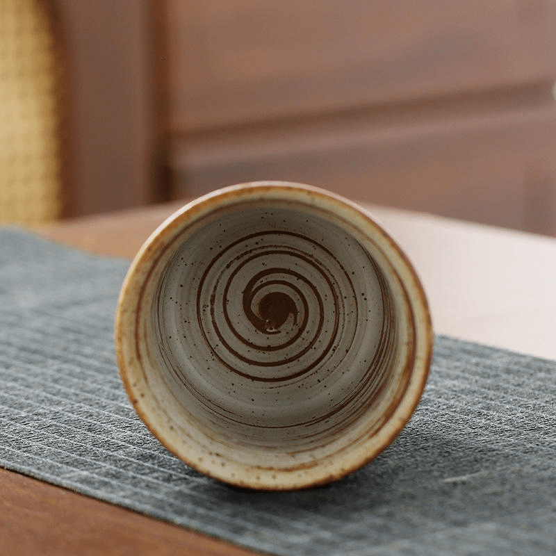 Retro Coarse Pottery Ceramic Coffee Cup Tea Cup 220ML - 图片 3