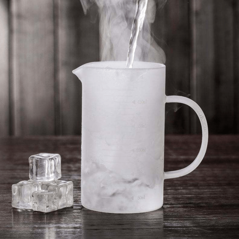 Heat-resisting Glass Measuring Scale Cup with Bamboo Lid - 图片 4