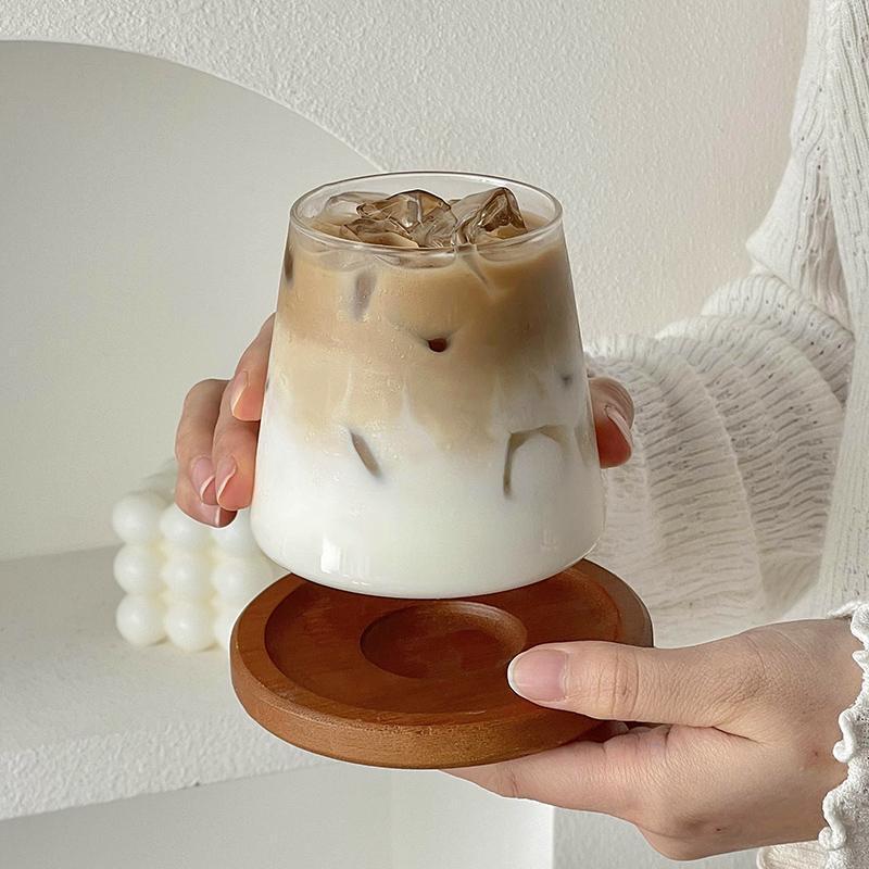 Modern Heat Resistant Glass Cup for Coffee Whiskey and Beer