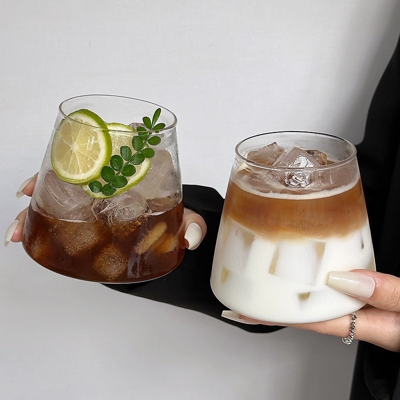 Modern Heat Resistant Glass Cup for Coffee Whiskey and Beer