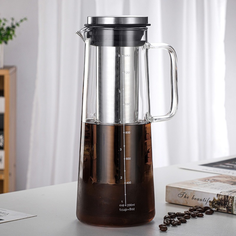 High Borosilicate Glass Cold Brew Coffee Maker With Filter