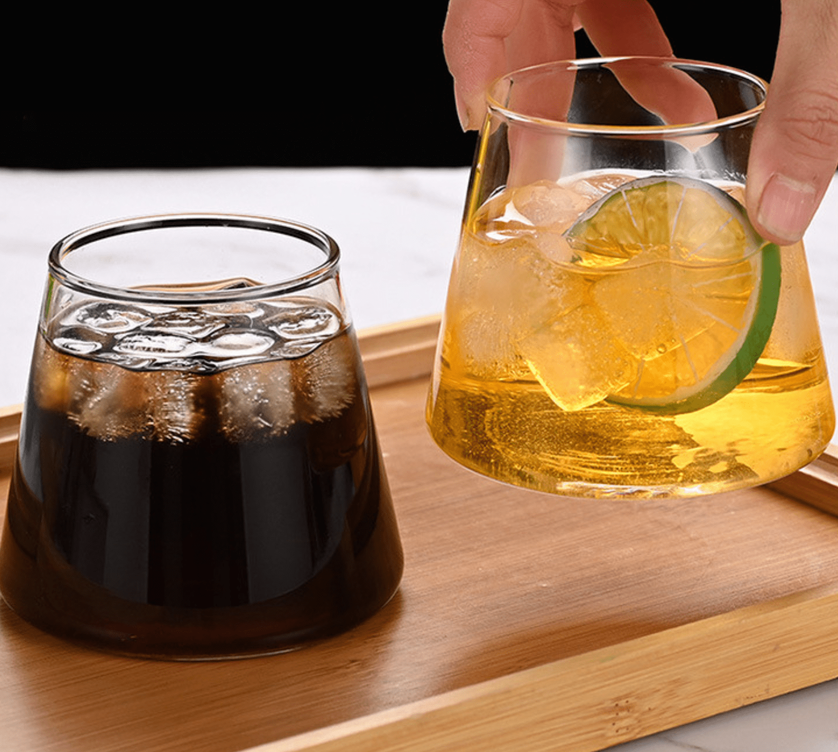 Modern Heat Resistant Glass Cup for Coffee Whiskey and Beer