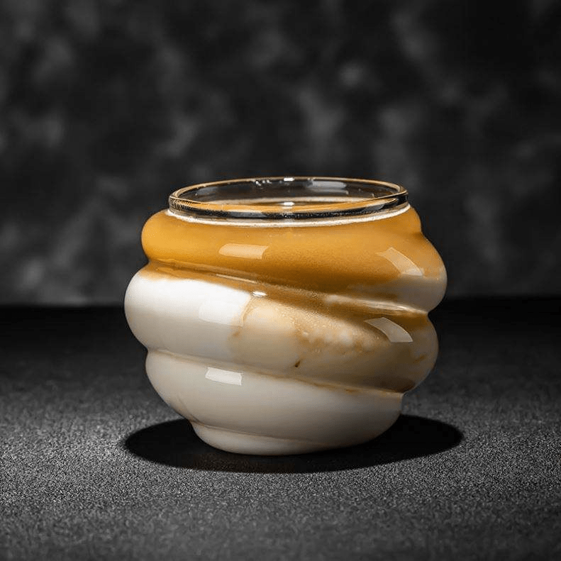High Borosilicate Glass Cup Spiral Latte Coffee Cup