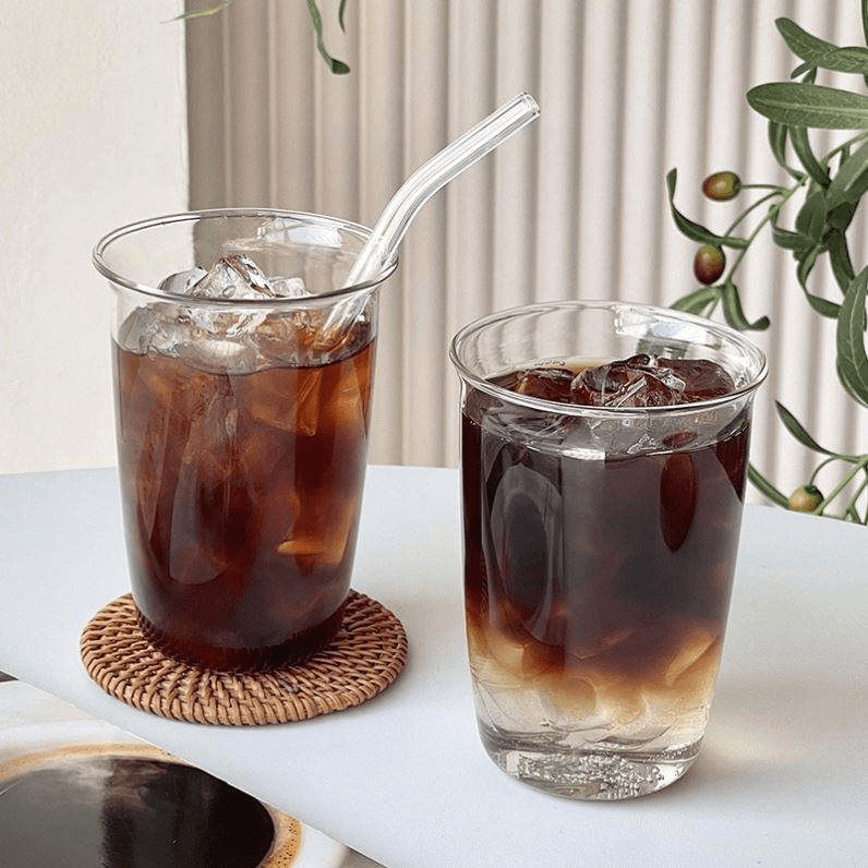 High Borosilicate Glass Large Capacity Breakfast Milk Juice Water Cup Coffee Cup Cold Drink Cup - 图片 2