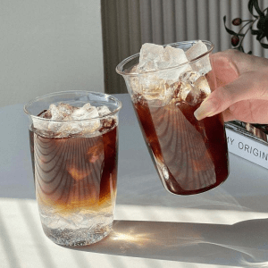 High Borosilicate Glass Large Capacity Breakfast Milk Juice Water Cup Coffee Cup Cold Drink Cup