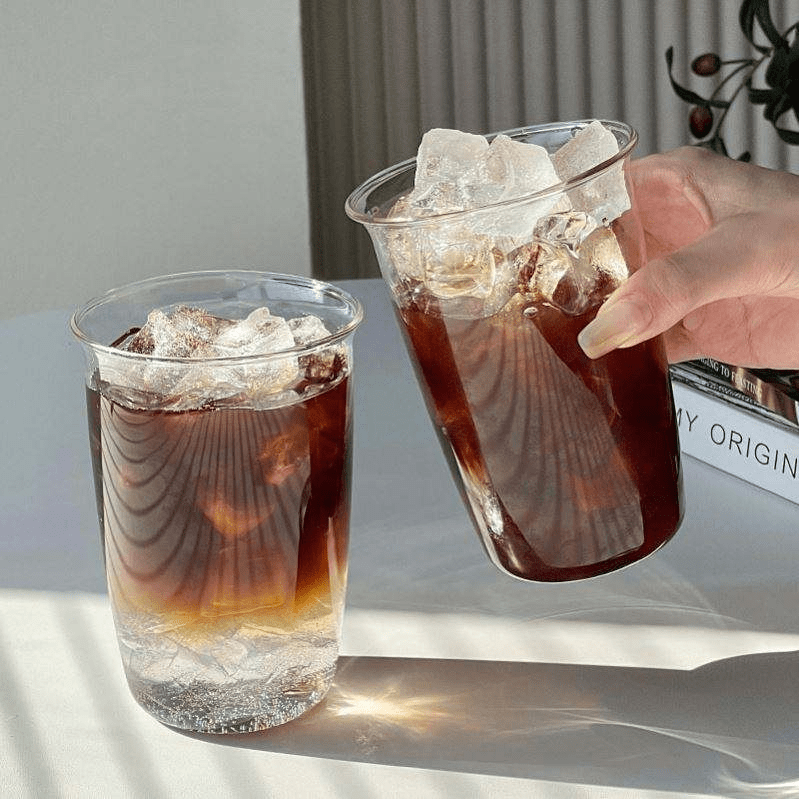 High Borosilicate Glass Large Capacity Breakfast Milk Juice Water Cup Coffee Cup Cold Drink Cup