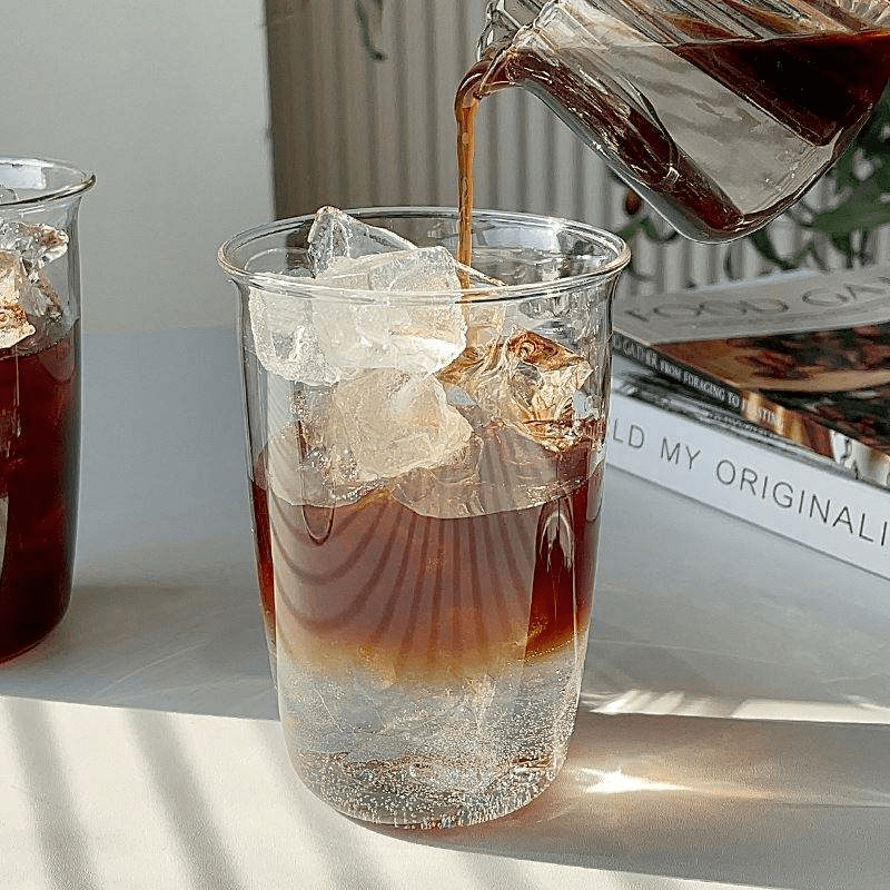 High Borosilicate Glass Large Capacity Breakfast Milk Juice Water Cup Coffee Cup Cold Drink Cup - 图片 3